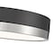 Z-Lite Algar Flush Mount, 1-Light, 12 In.W x 3 In.H, Matte Black + Brushed Nickel/Frosted 1006F12-MB-BN-LED - alternate 7